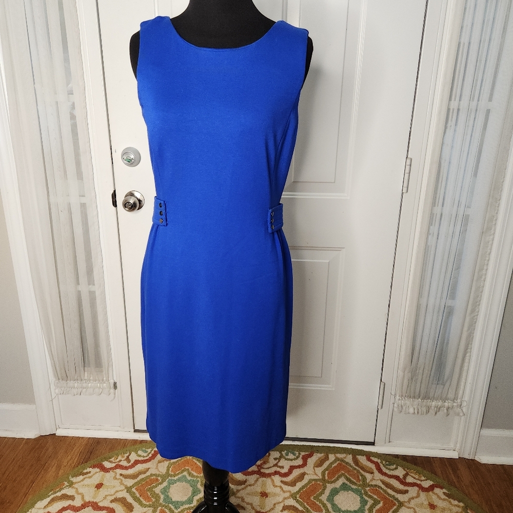 Calvin Klein Royal Blue Sleeveless Dress Size 10